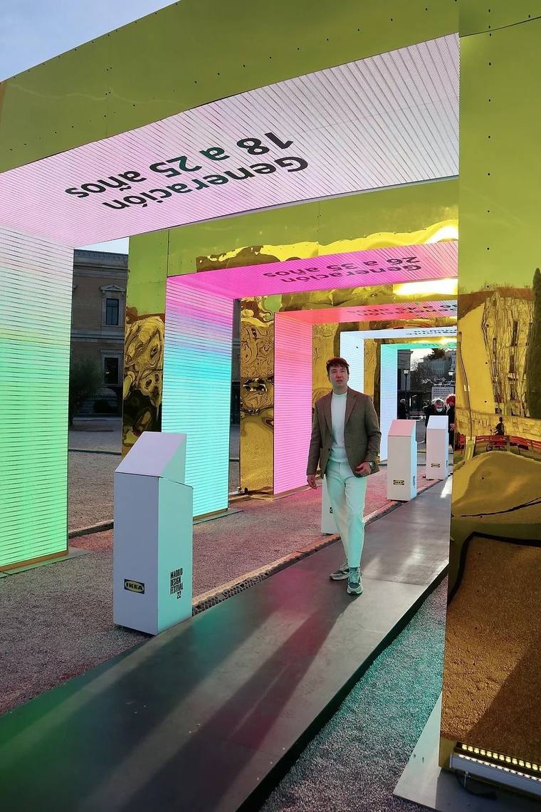 Pórticos de color para IKEA